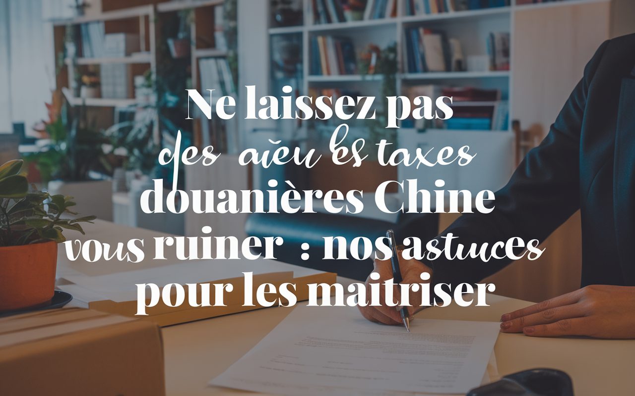 Ne laissez pas les taxes douanières Chine vous ruiner : nos astuces pour les maîtriser