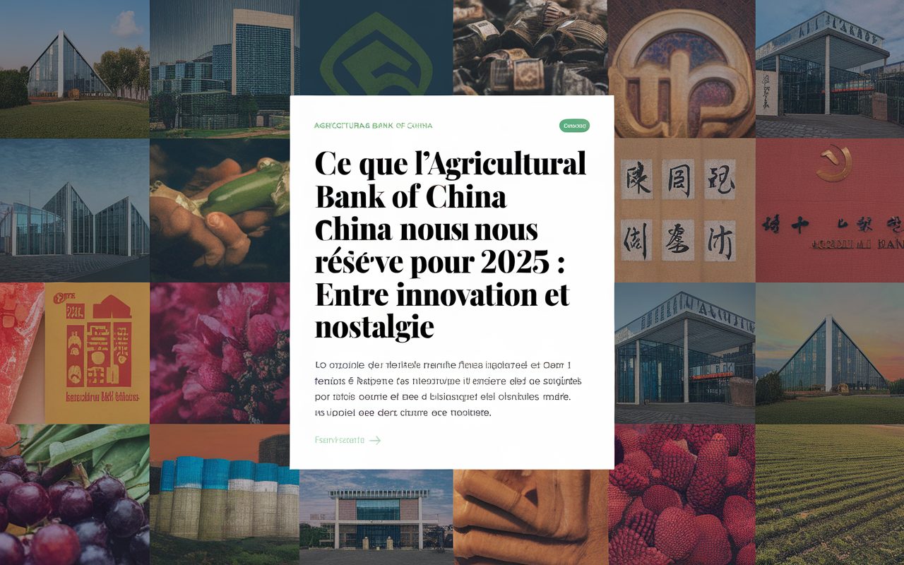 Ce que l’Agricultural Bank of China nous réserve pour 2025 : entre innovation et nostalgie